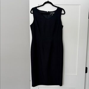 Kasper Classic Black Midi Dress